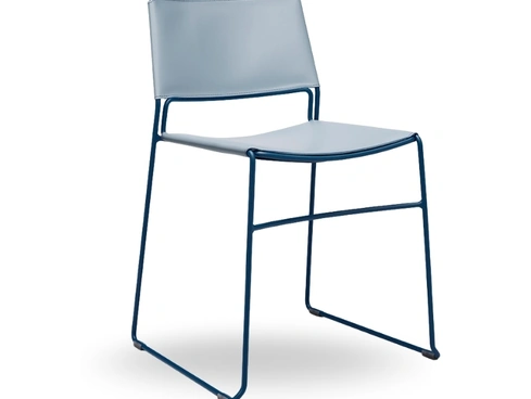 Sedia in cuoio Slim di Midj