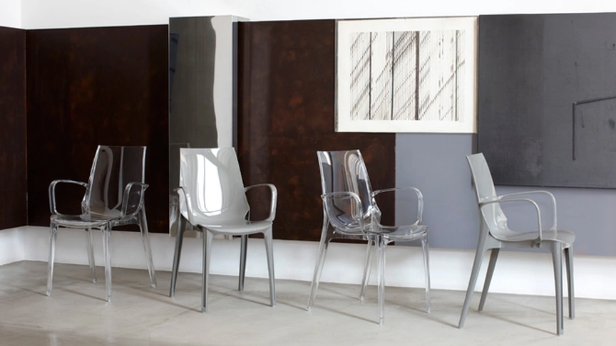 Sedia impilabile in policarbonato Vanity di Scab Design