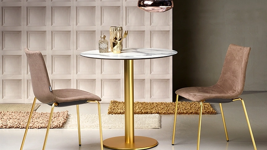 Sedia Zebra Pop in tessuto con gambe in acciaio di Scab Design