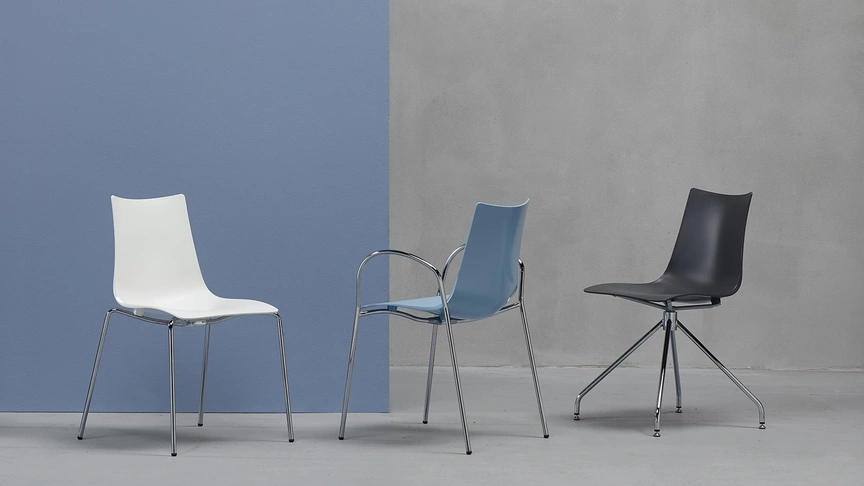Sedia Zebra Tecnopolimero di Scab Design
