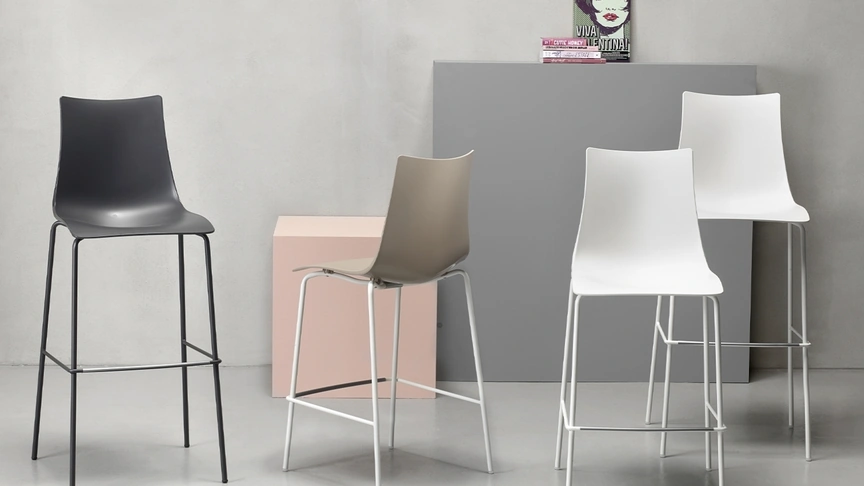 Sgabello Zebra Tecnopolimero di Scab Design