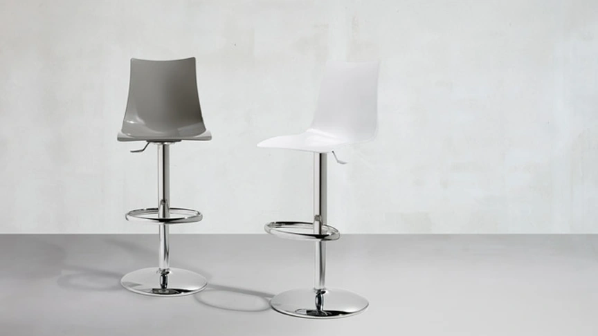 Sgabello in policarbonato Zebra Up Antishock di Scab Design