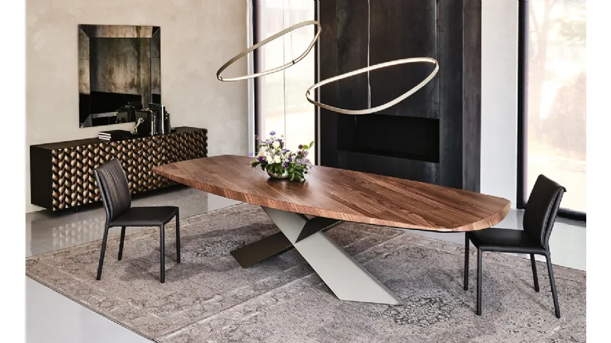 Tavolo con piano in legno Tyron Wood di Cattelan Italia