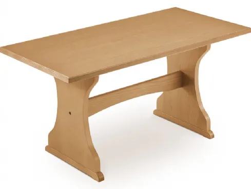 Tavolo Fratino Classico in legno impiallacciato di Veneta Cucine