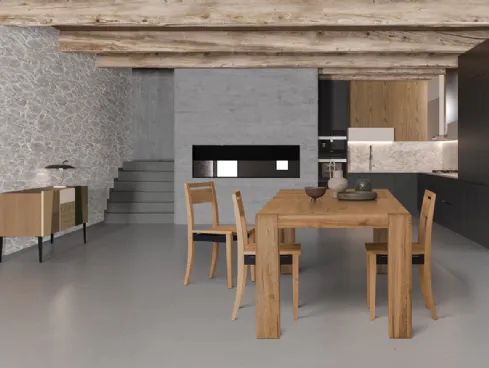 Tavolo Mini Brooklin in Rovere massello di Devina Nais