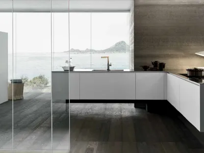 Cucina Design Moon Gola progetto 16 di Modulnova