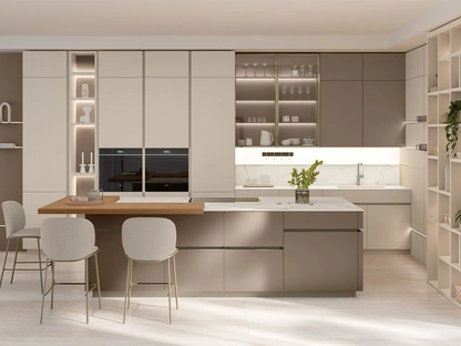 Cucina Moderna con isola Iconica 02 di Veneta Cucine