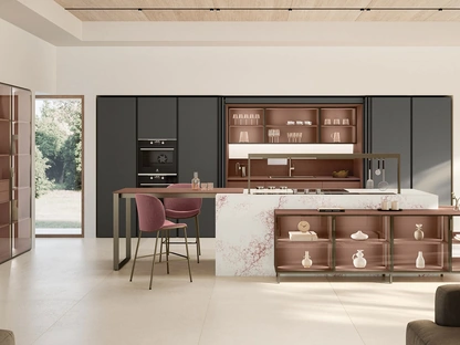 Cucina Moderna con isola Lounge 01 di Veneta Cucine