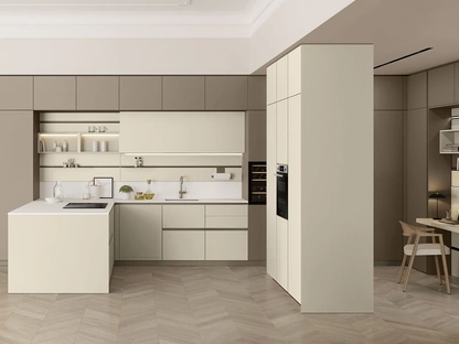 Cucina Moderna con penisola Lounge 03 di Veneta Cucine