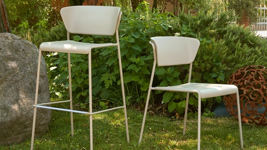 Sedia e sgabello in tecnopolimero Lisa di Scab Design