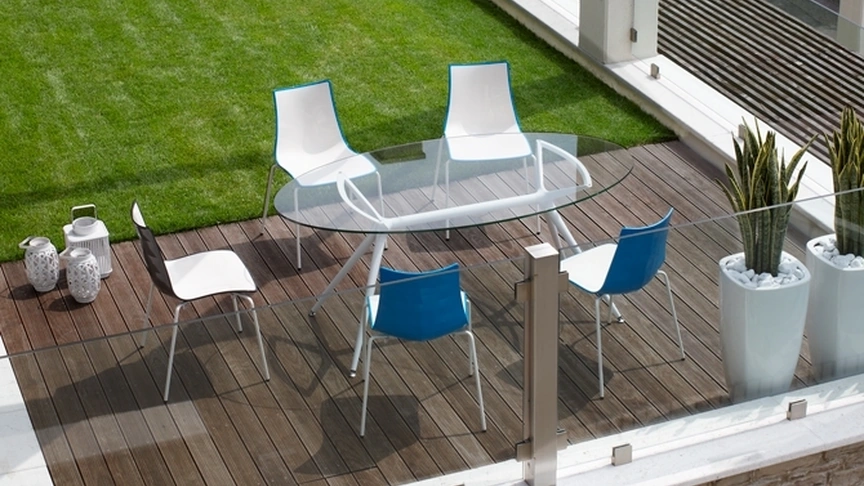 Tavolo in vetro Metropolis di Scab Design