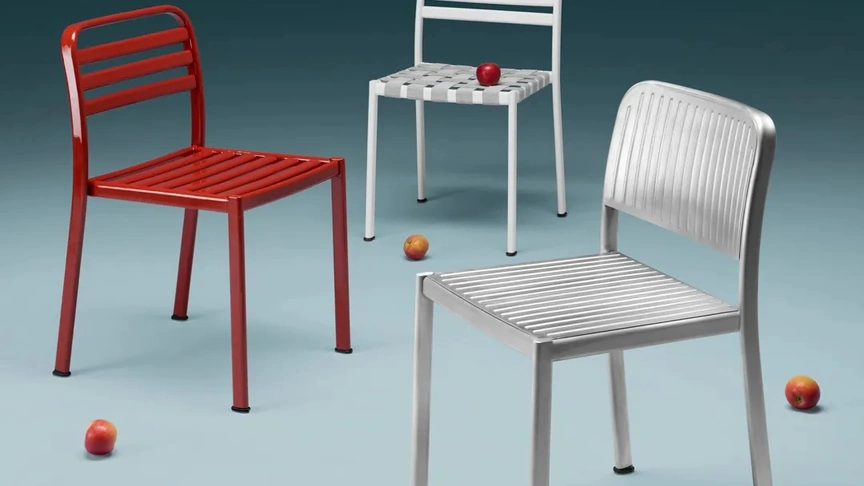Sedia Reil in alluminio di Scab Design
