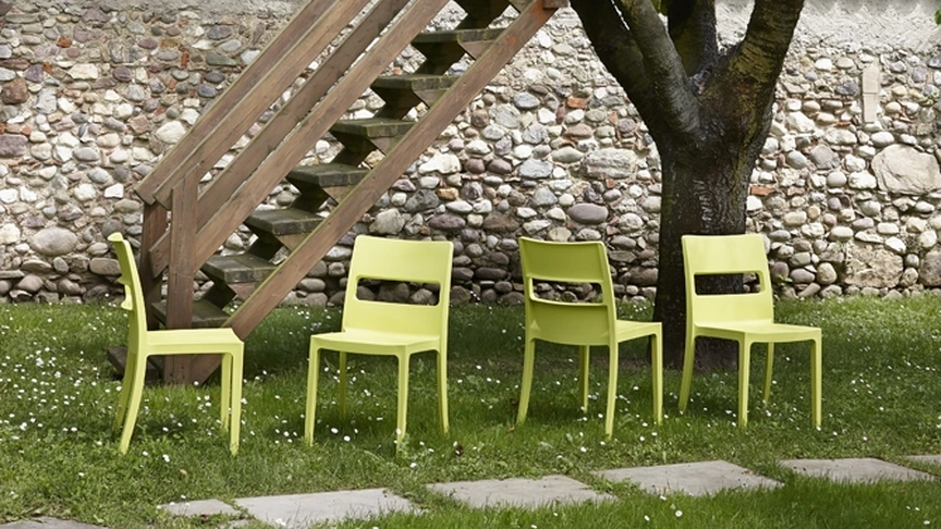 Sedia impilabile da giardino Sai di Scab Design