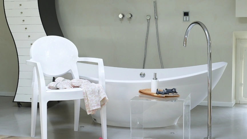 Sedia impilabile per esterno in policarbonato bianco Igloo di Scab Design